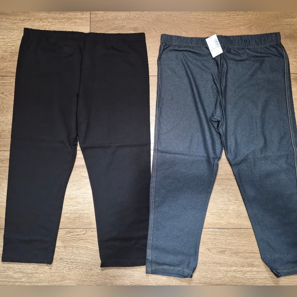 The Children’s Place Girls Capri Leggings Bundle Black Indigo Size XXXL / 18 NWT